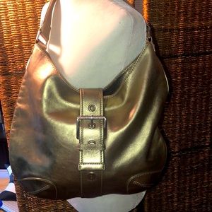 Michael Kors Matte Gold Hobo Shoulder Bag